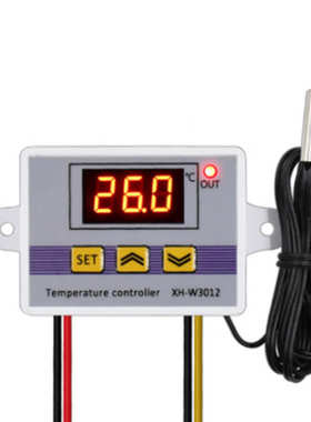 XH-W3012数字温控器 宠物保温机箱数显温度控制开关0.1度 12V