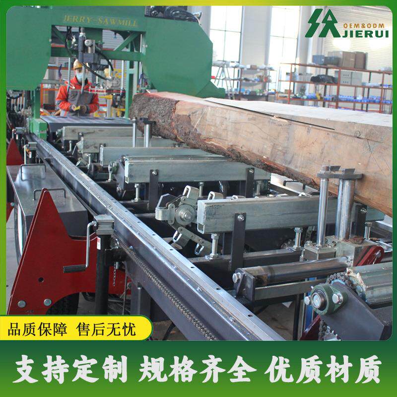 液压自动圆木锯板机柴油卧式锯木机大型汽油款卧锯电力木工带锯机