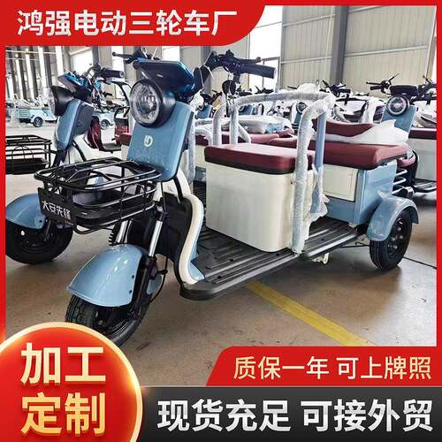 厂家便捷式电动三轮 休闲款家庭代步电动车500瓦C6款电瓶车