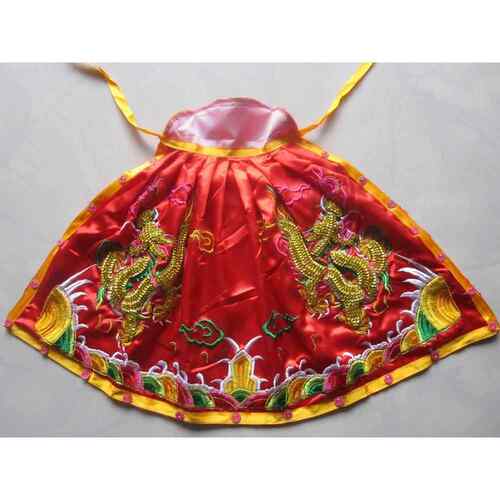 新款佛像披风 佛神衣服 财斗篷 神神袍 财神衣披风 珠片凸绣 33cm