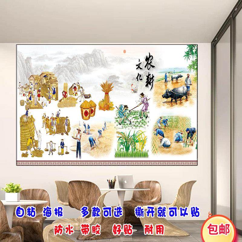 春耕图耕牛自然风景牛卧室客厅宿舍房间黄牛水牛沙发背景墙装饰画,个性定制/设计服务/DIY,写真/海报印制,淘宝优惠券,粉丝福利购,淘宝优惠卷