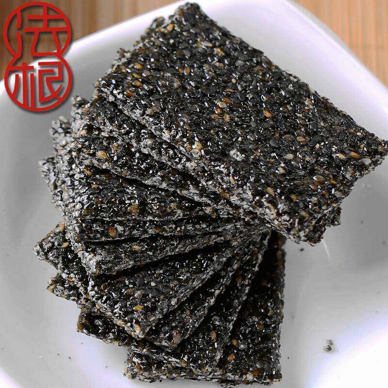 .浙江老字号杭州特产法根黑麻酥糖手工薄脆黑芝麻片黑色食品芝麻