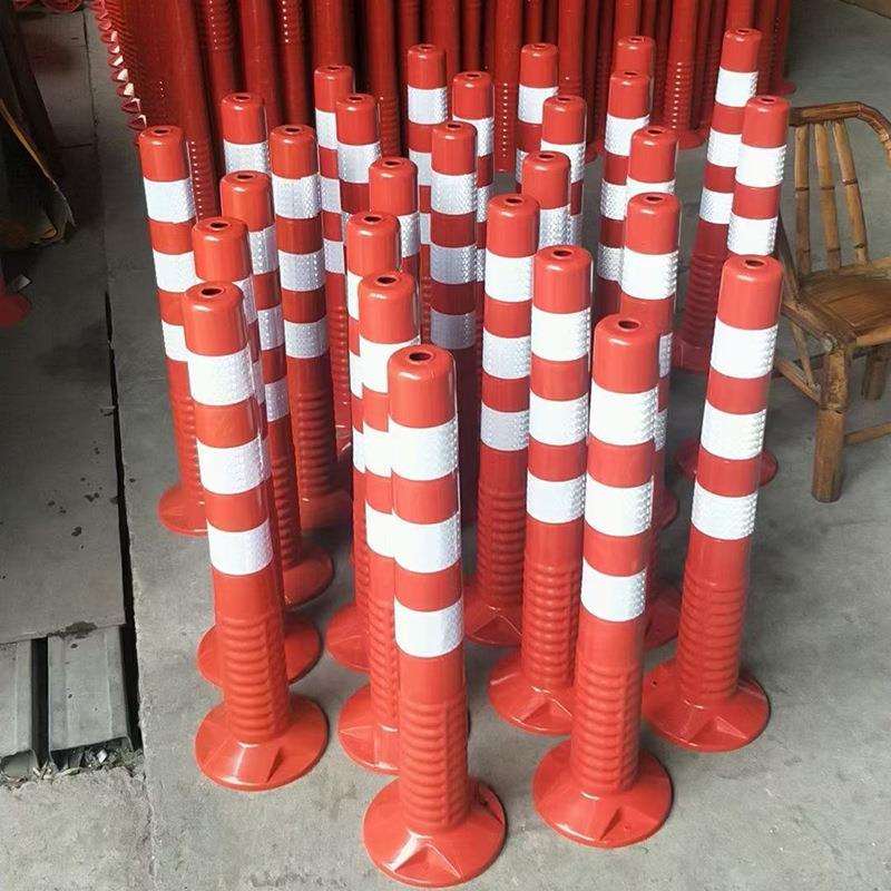 现货警示柱道路防撞柱交通设施路障防撞固定挡车柱反光新国标