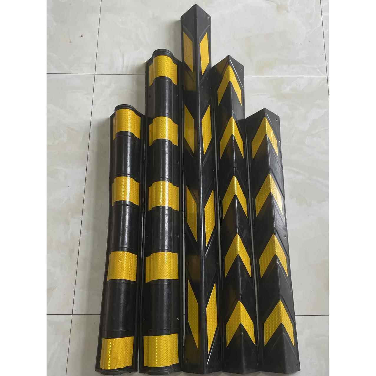 橡胶护角墙角反光防撞条80cm地下车库停车场加宽圆弧1米直角包边