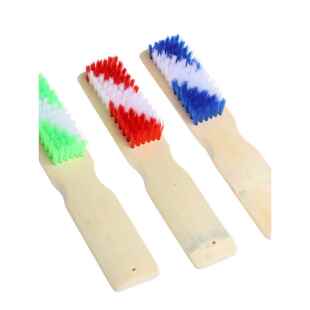 老式硬毛长柄款鞋刷家用加厚木质竹质地板刷清洁不伤鞋子洗衣刷子