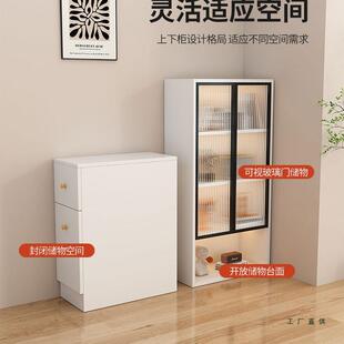 沙发书边柜实木抽转角窄柜柜侧面985边侧拉侧拉柜夹缝柜收纳柜储