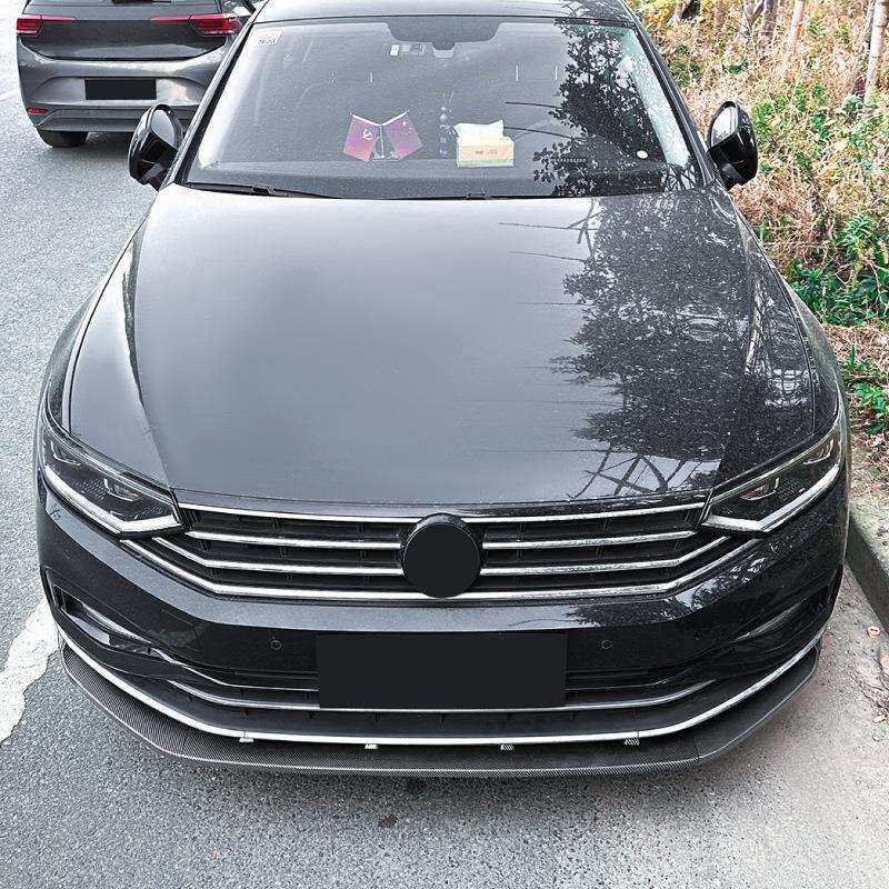 适用大众蔚揽迈腾Passat B8.5普通版2020-23前唇前铲前杠扰流改装