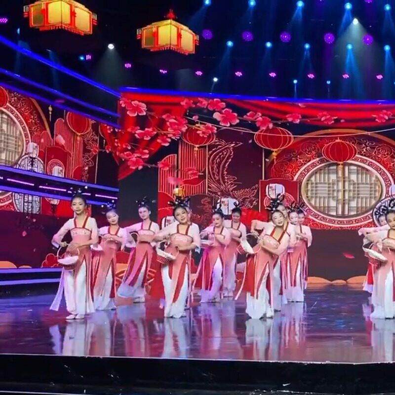 广寒宫舞蹈服古典舞芒种古风飘逸纱衣中国风演出服儿童游春演出服