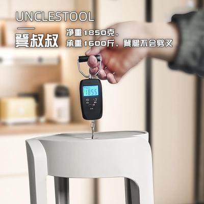 凳叔叔特厚塑料凳子家用加厚成人大人结实餐桌圆高风车凳子可叠放