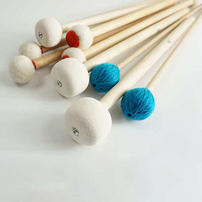 定音鼓槌行进鼓锤专业镲片毛毡头锤儿童架子鼓鼓棒大镲槌双头鼓棒