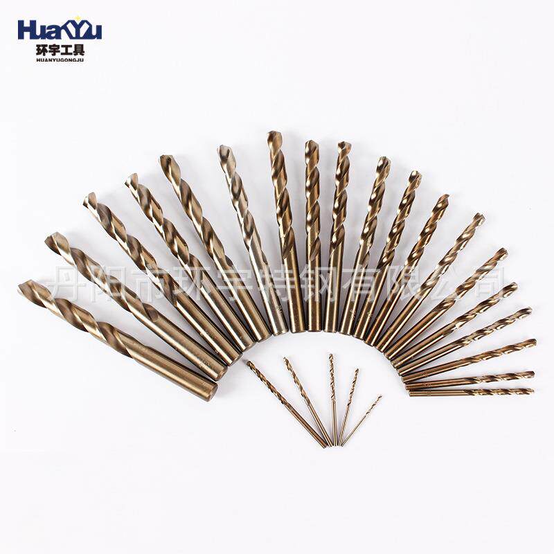 25pc烤黄钻花IPP塑电钻钻钻头电配件打孔钻孔工具钻麻规格多