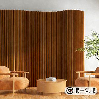 屏风隔断假墙办公室客厅简易隔断墙折叠直播间推拉挡板纸质背景墙