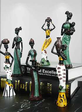 创意礼品异国风情娃娃三件套树脂工艺品创意家居装饰品桌面小摆件