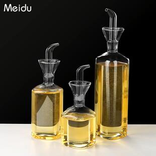 厨房玻璃油壶家用装油瓶大容量调料瓶醋瓶酱油瓶子香油瓶不易挂油