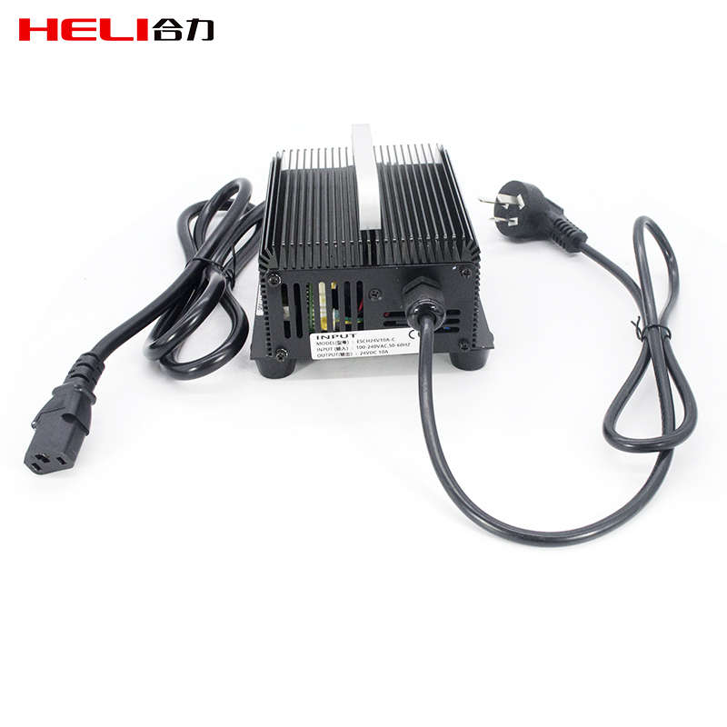加力电动锂电池-蓝色外置48v5a充电器插头叉车li3配件cbd20j合力
