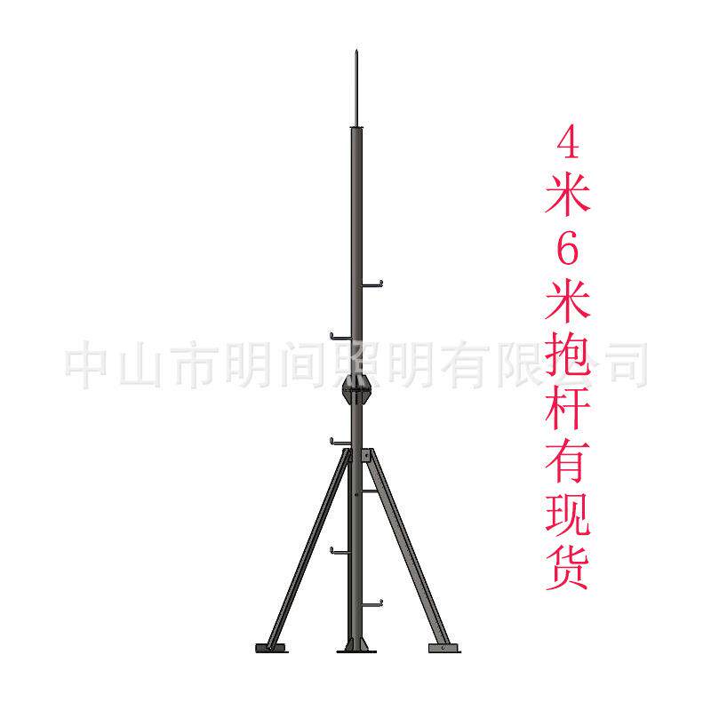 加工生产楼顶5G通信基站抱杆电信移动联通专用信号塔5G支撑杆钢架