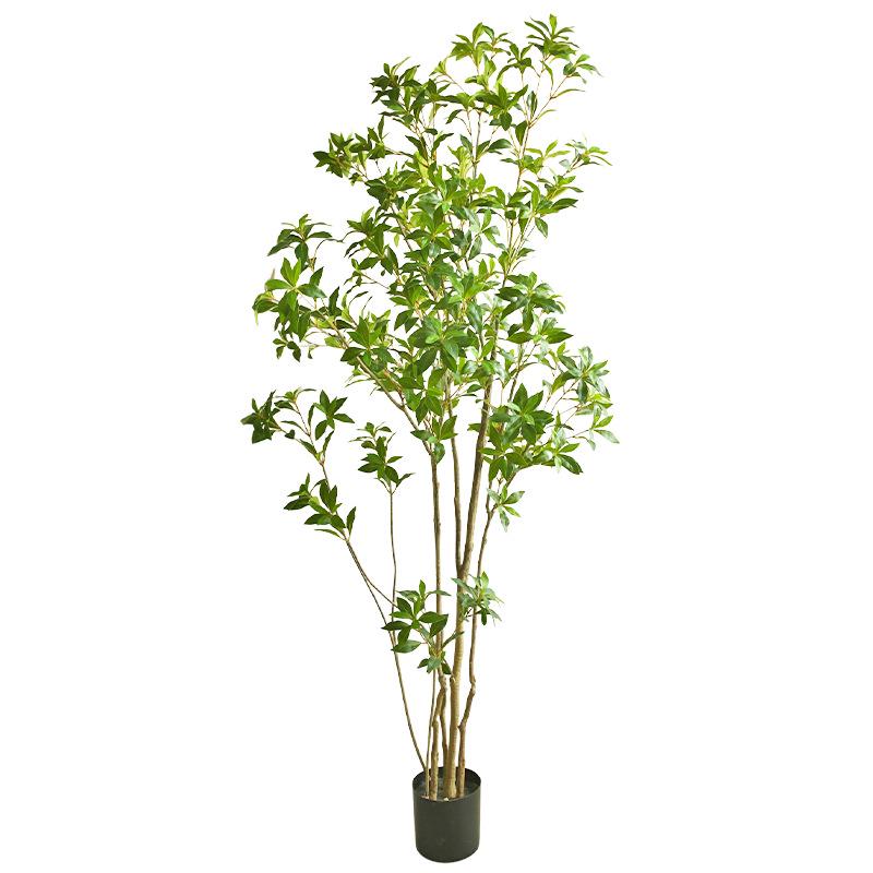 假绿植仿真马醉木树客厅装饰落地摆件酒店大堂造景陈设仿真绿植