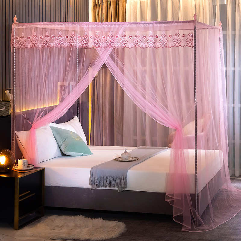 支架.8带落地式家用12蚊帐帐门.蚊帐x6ro15m1批发加密纱床单开.米