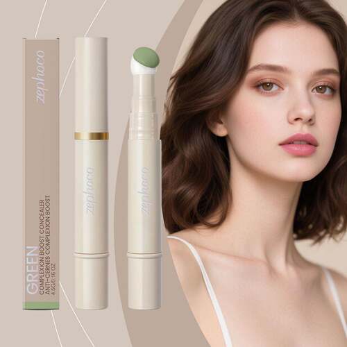 Zephoco Color Correcting Concealer (Green) - Natural, lightw