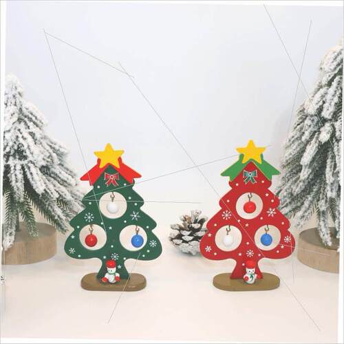 Small Christmas tree children DIY toy tabletop decoration