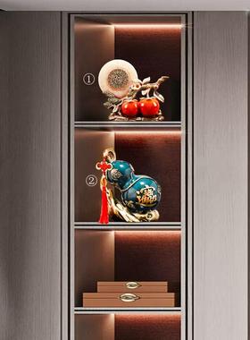 高档新中式百福葫芦摆件公办酒财柜开业招装饰品电室视柜玄关礼品