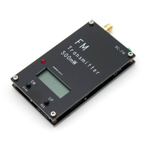 2000米 FM发射机 数字显示 0.5W 500mW 立体声 76-108M （直拍）
