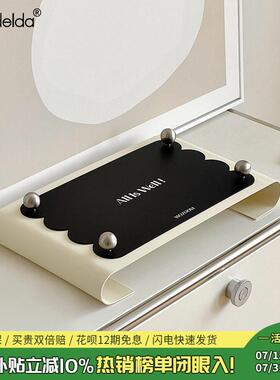 Mandelda现代轻奢桌面收纳层架入户玄关置物架托 托盘摆件装饰酒