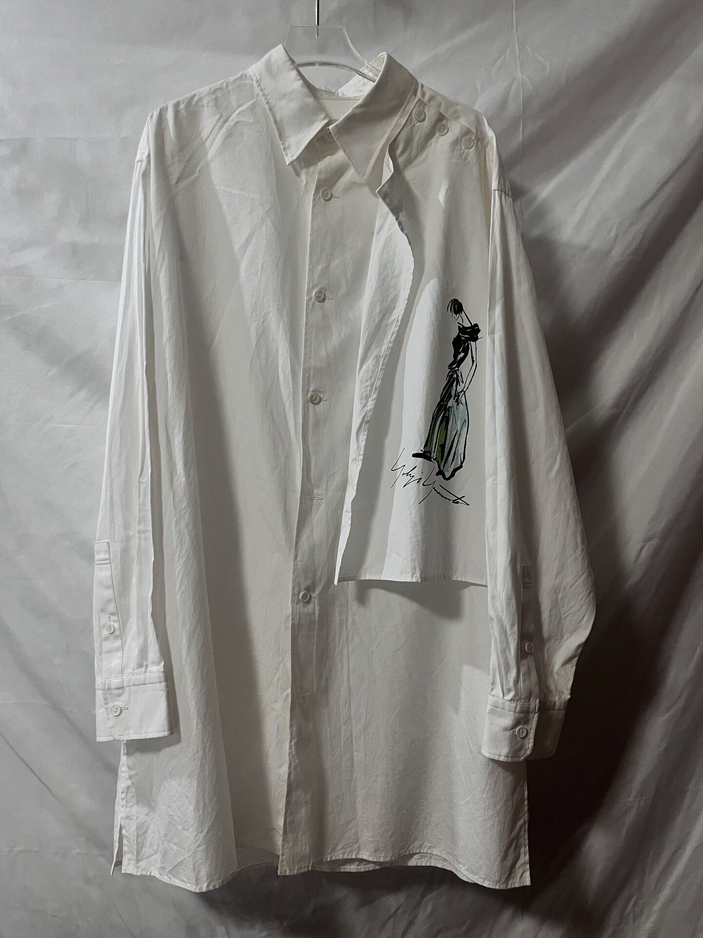 Yohji Yamamoto 21AW Hand-painted Shirt — front