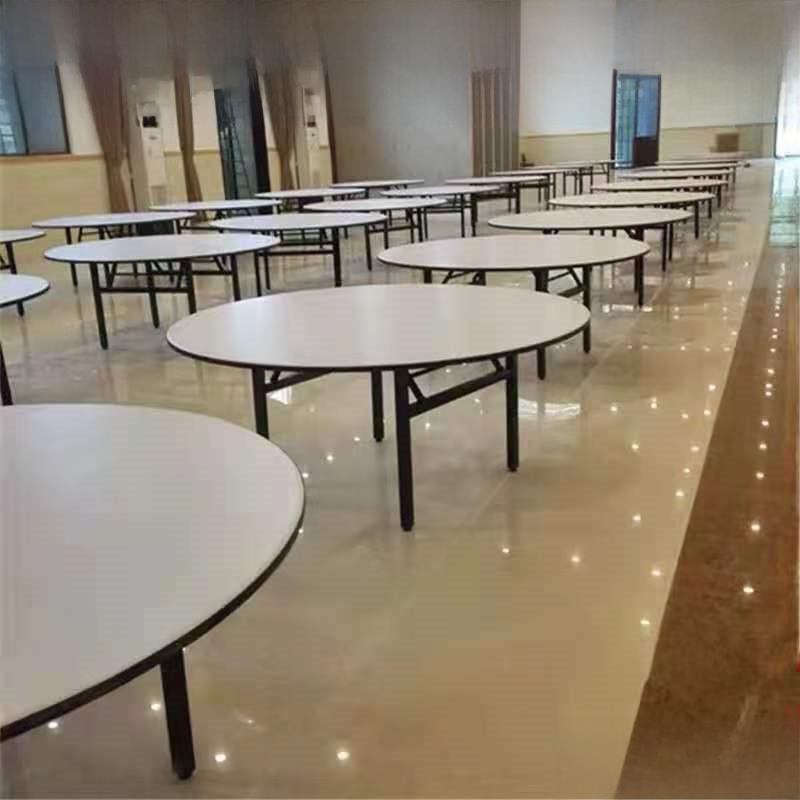 酒店圆桌大圆桌宴会桌宴会专用桌椅酒店折叠式圆桌8/15/20人家用