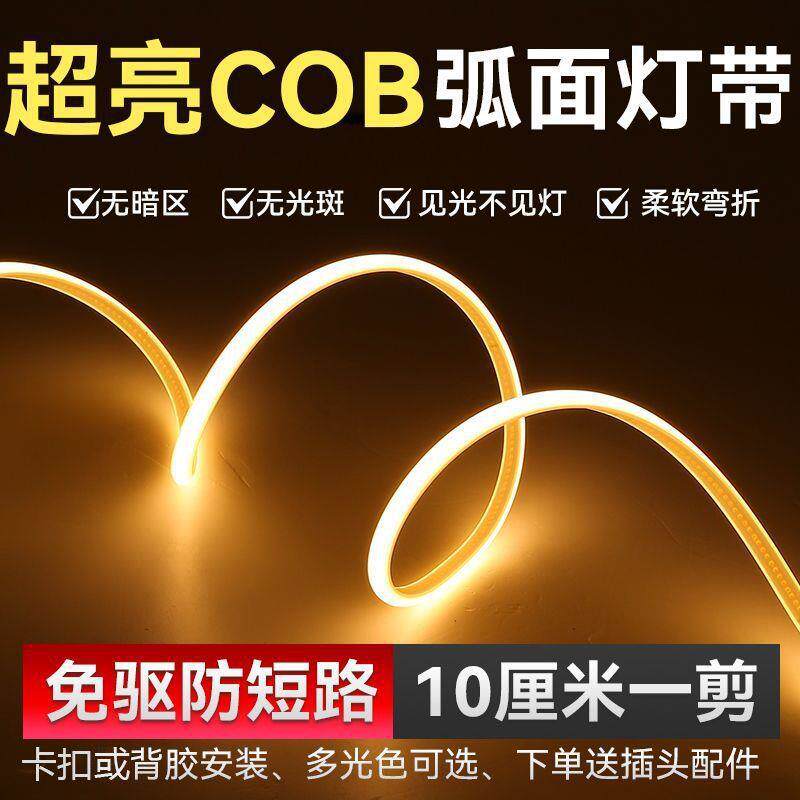 新款超亮线型软带户外厅防水高压2灯20家客卧室房用吊顶KSS软灯条