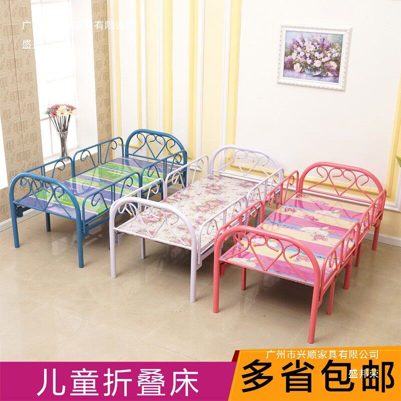 儿童床宝宝小孩公主床婴儿床加宽护栏折叠床单人母子简易拼接床