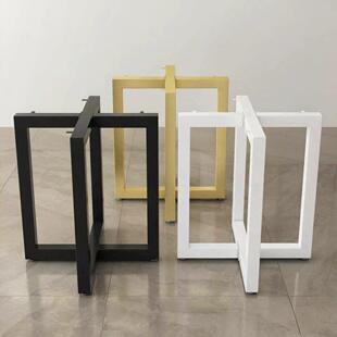 简约铁艺桌子腿圆桌脚架底座茶台餐桌桌脚洽谈桌实木板材桌腿支架