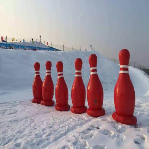 雪地悠波球保龄球草地滚筒碰撞球碰碰球耐寒加厚户外运动玩具