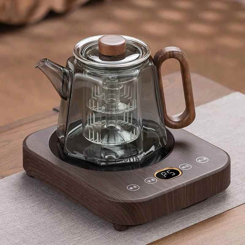 玻璃煮茶壶耐高温2024新款煮茶器黑晶炉家用套装小型煮茶炉烧水壶