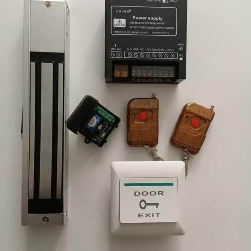 门禁无线遥控280kg磁力锁木门磁力锁社区门禁系统整套装暗装开关