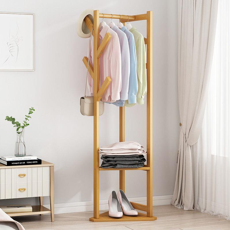 架拐角衣帽室落地角挂衣架家用墙角挂495衣服架子落卧转角收纳置