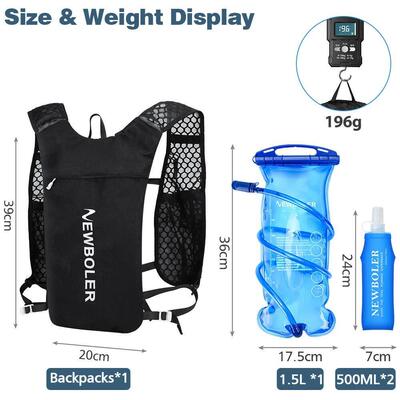 Breathable Hydration Vest Trail Running Backpacks Lightweigh