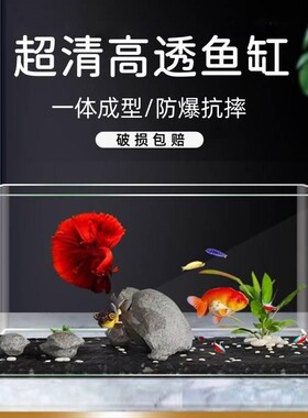 新款透明塑料金鱼缸家用桌面办公室客厅小型亚克力乌龟饲养生态缸