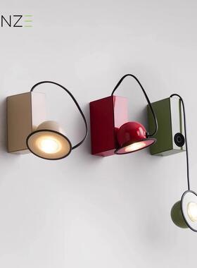 意大利Minibox磁吸壁灯复古中古客厅墙灯法式奶油风卧室床头壁灯
