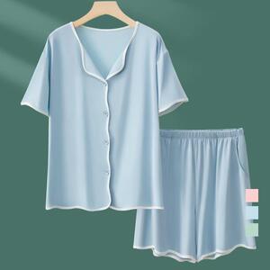 天丝莫代尔家居服睡衣裤套组短袖薄款女款夏季大尺码冰丝2026新款