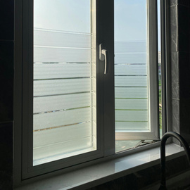 半透明！厨房玻璃贴磨砂浴室窗户窗贴阳台防窥视防走光条纹贴纸