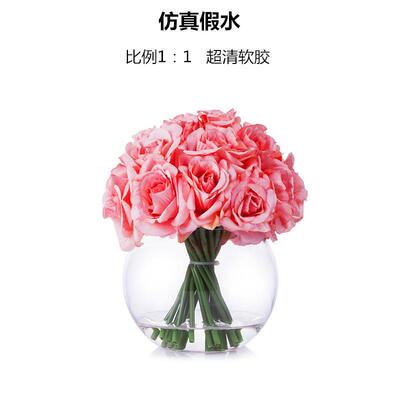 高清透1：1假水插花胶软真YG-1012A胶 耐黄变透水明仿水花艺环a氧