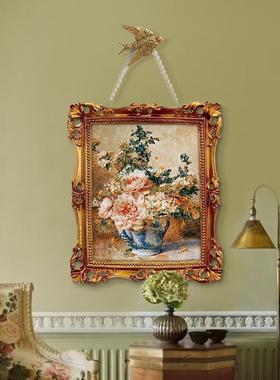 丹林格印象牡花24418装饰美式玄关挂画复古油画进画门墙画欧式餐