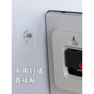 家用时钟壁挂墙上免新品 钟表静音挂钟免打孔固定挂表客厅轻奢时尚