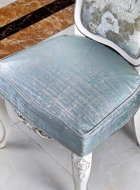 罩量身art坐 保垫0wyv美美式护垫轻垫子餐椅家欧式奢餐椅配套餐椅