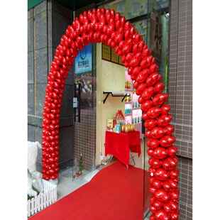 气球拱门开业气氛布置商店庆典活动商店入口气氛装修婚礼婚礼气球