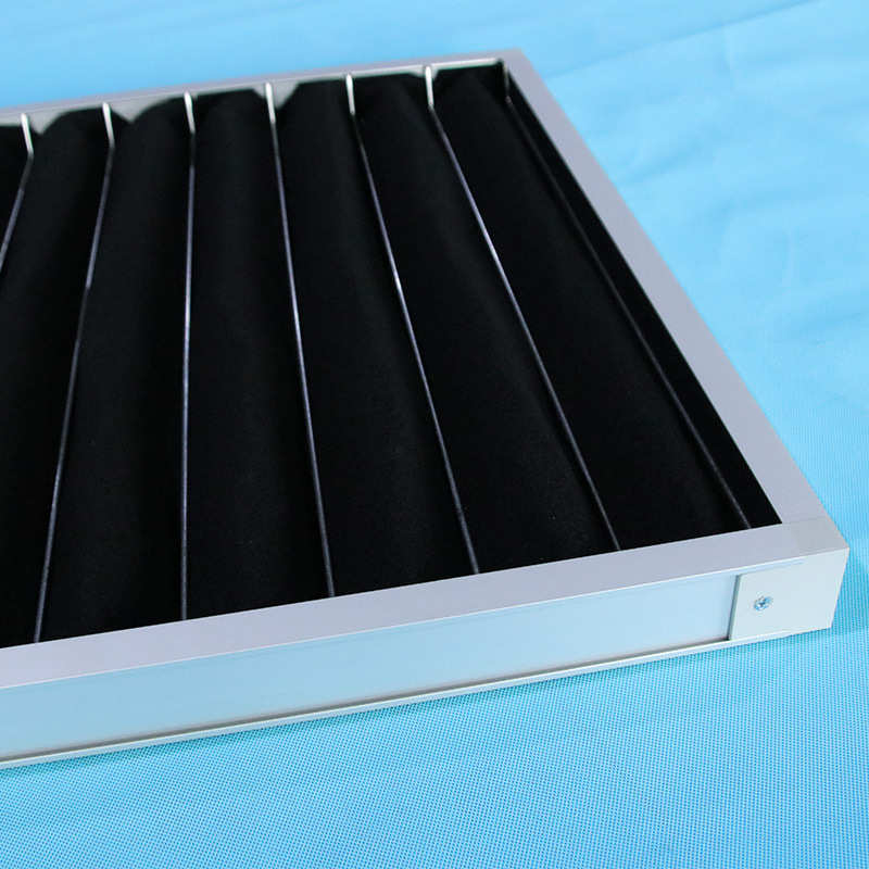 活性炭板式过滤器 除异味空气过滤网废气处理设备初效折叠过滤器