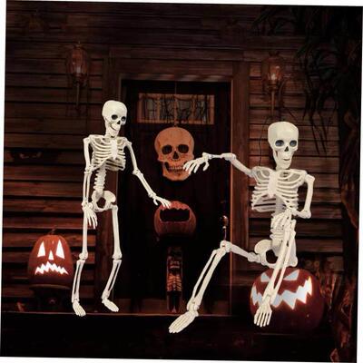 Halloween 40cm skeleton model plastic skull party props万圣