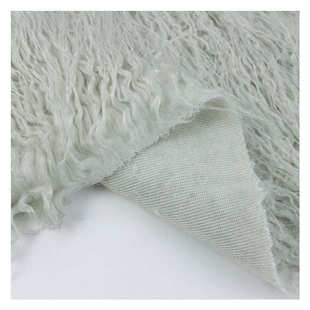 人造毛绒萝卜丝 素色落水毛布料 服装抱枕背景装饰长毛绒布