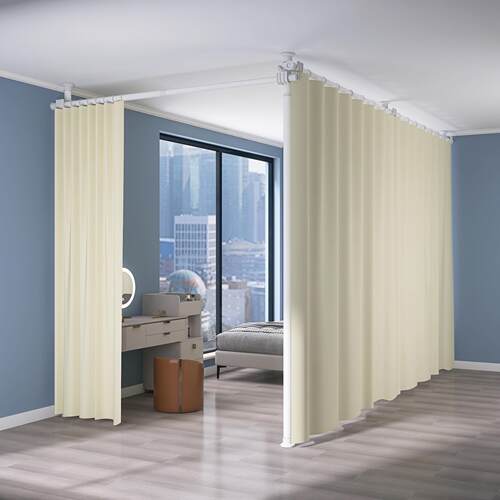 [折扣价】遮挡墙床顶天立地床位拉帘屏风隔断客厅出租房房间分隔